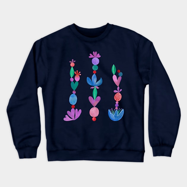 Balance - Scandinavian Folk Art Crewneck Sweatshirt by ToiledeLina